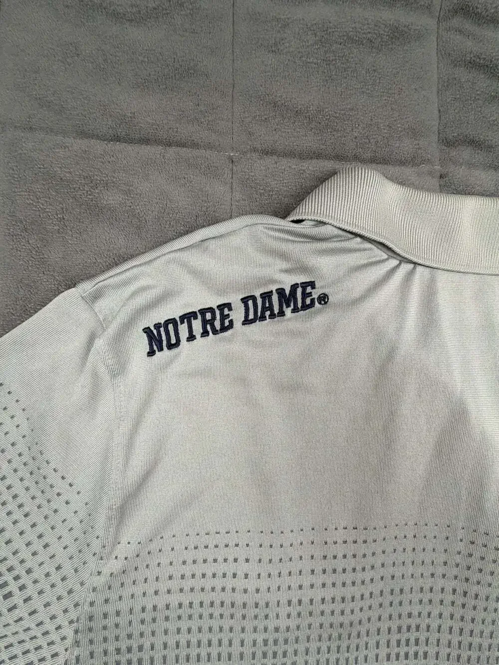 Adidas Notre Dame Fighting Irish Performance Polo Shirt Gray XL